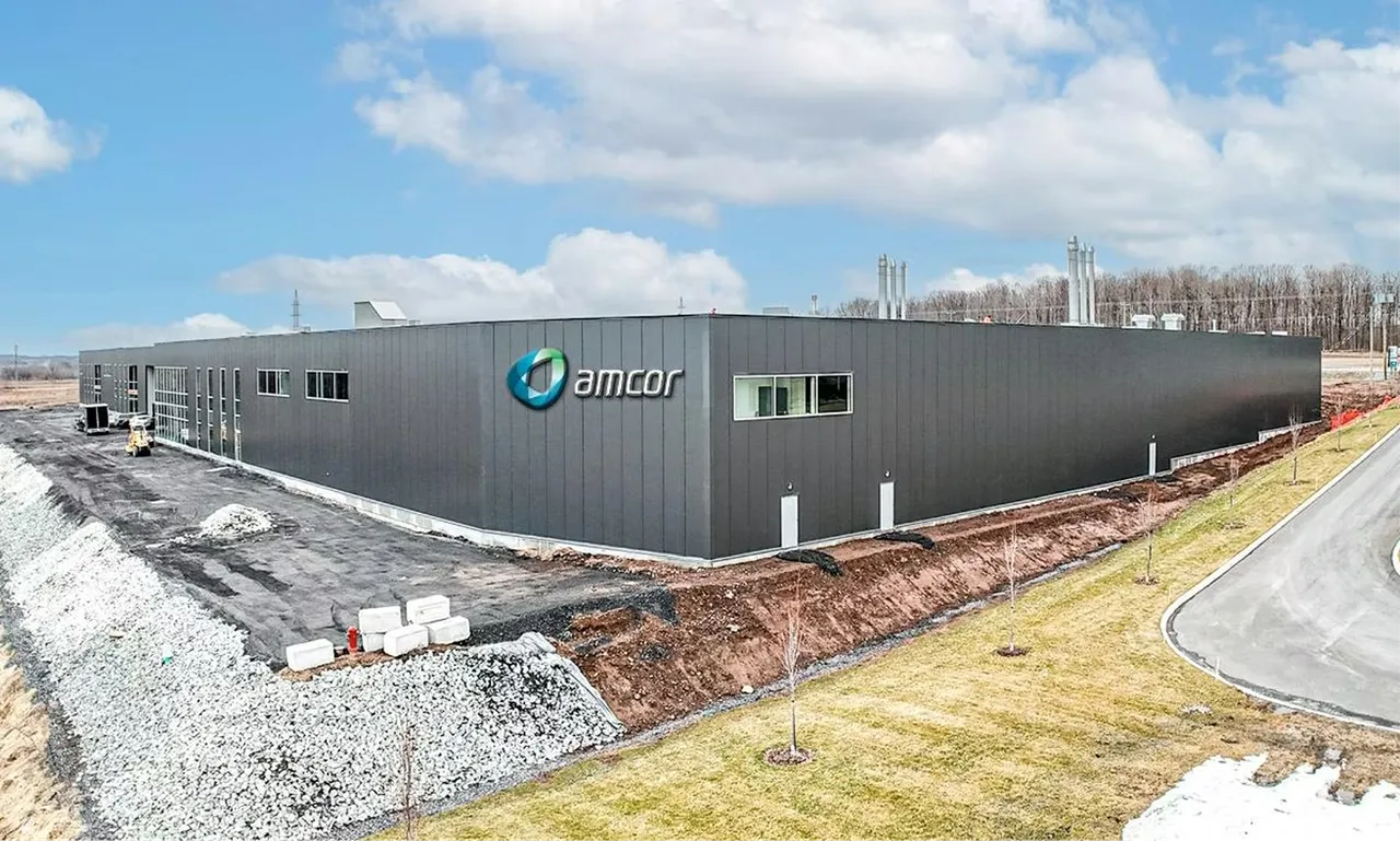 Amcor Flexibles plant exterior in Nový Bydžov, Czech Republic